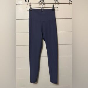 NWT Wilo The Label Ribbed Blue Ankle Length Leggings Women’s Small Athleisure